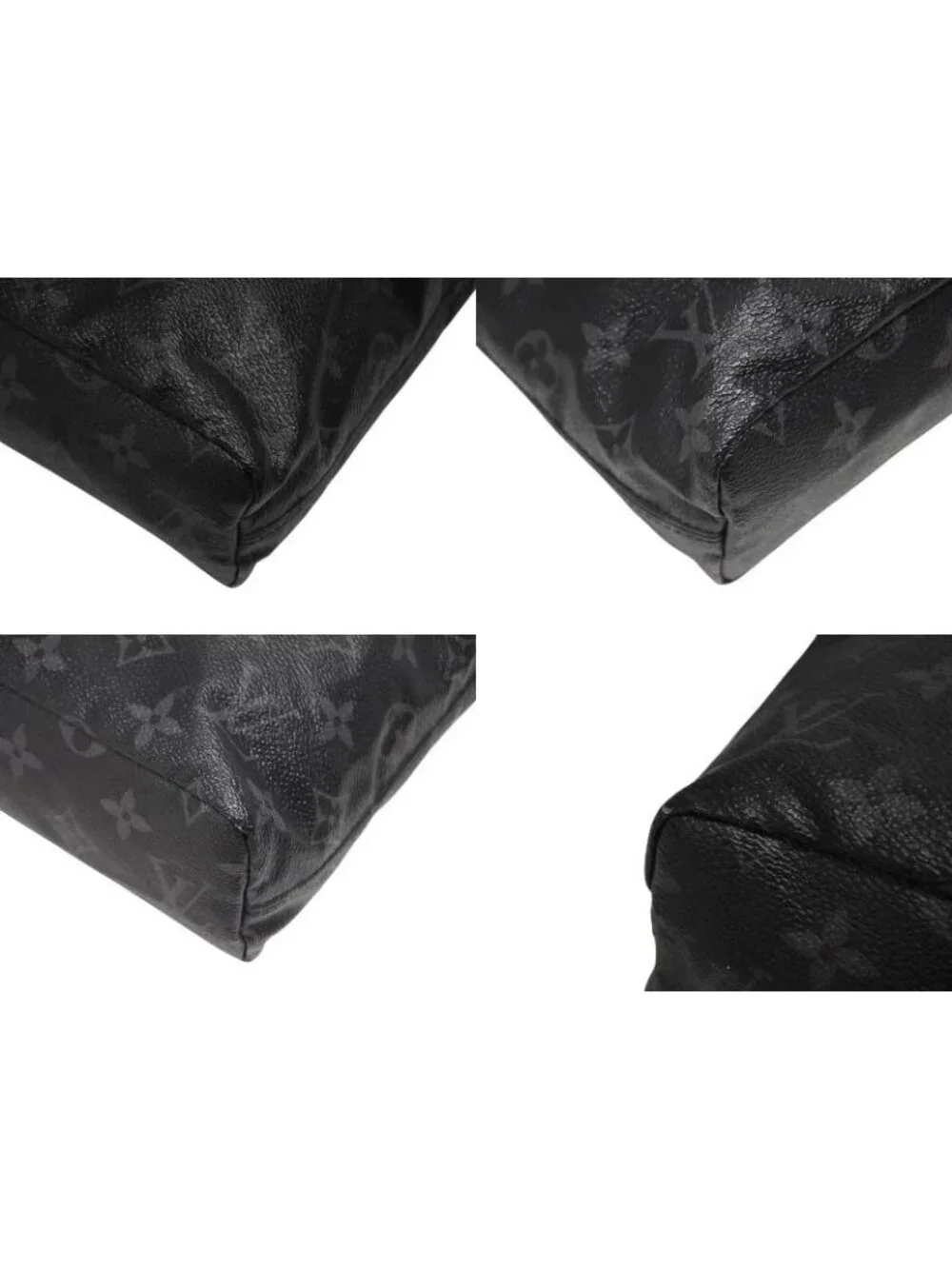 Louis Vuitton Monogram Eclipse Fragment Nano Shoulder Bag Black